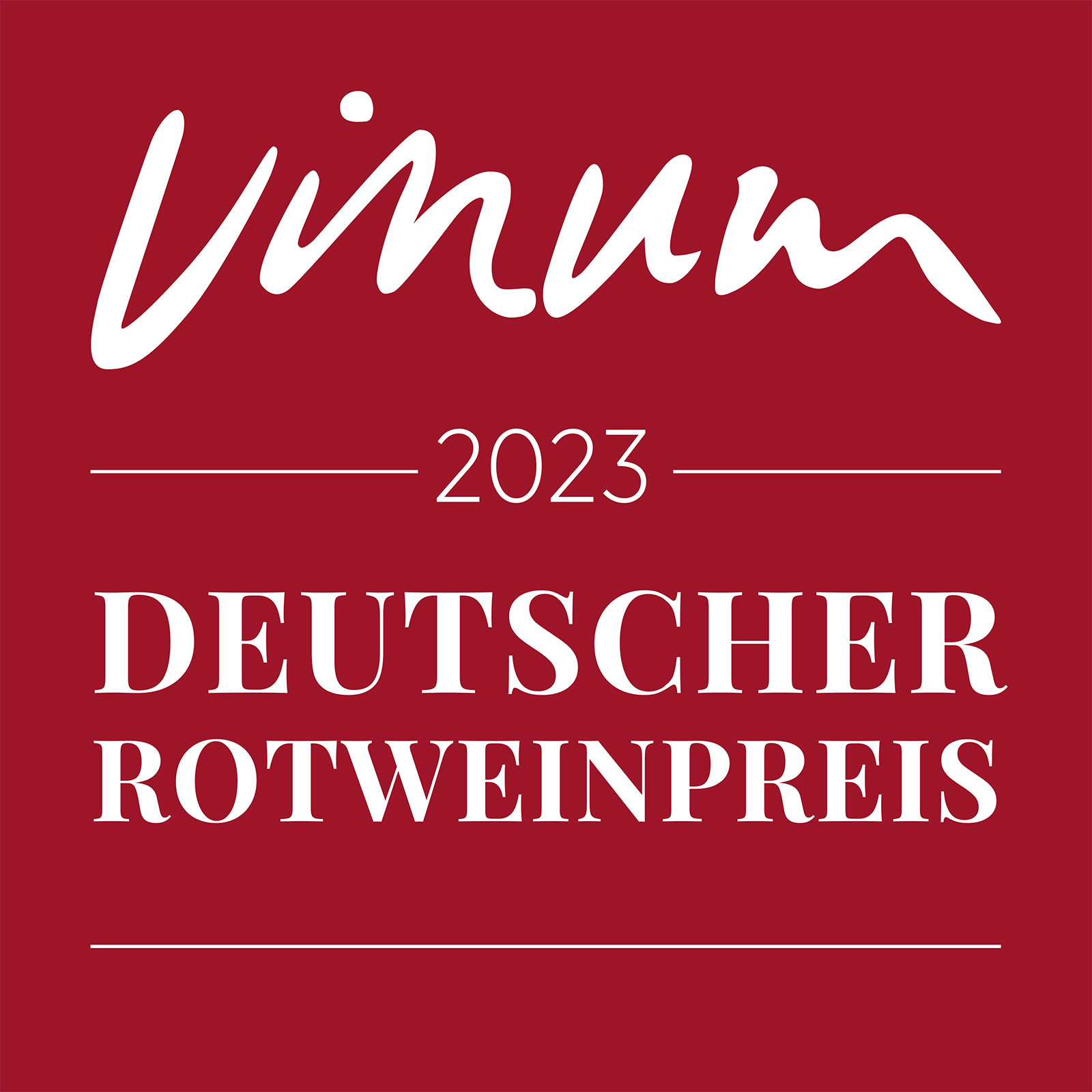 Bild-Auszeichnung: 91 Punkte beim VINUM Deutscher Rotweinpreis 2023