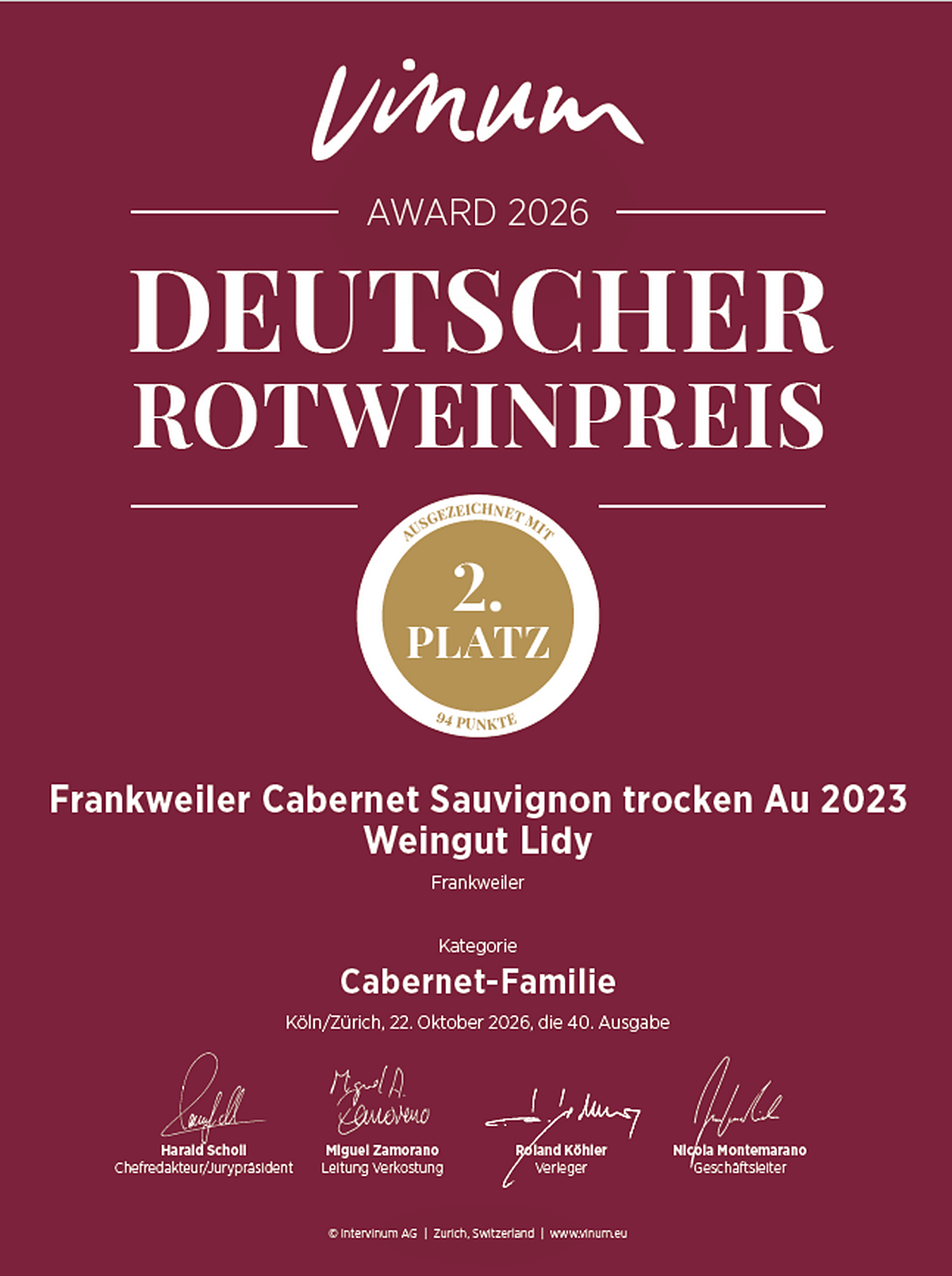 Bild | © Weinmanufaktur Lidy GbR